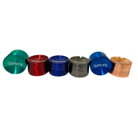 Metal Grinder 4 Parts - Spark Concaved Fancy Aluminum (10)