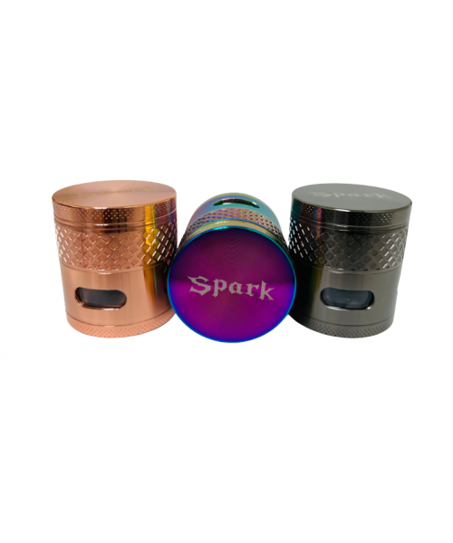 Metal Grinder 4 Parts - Spark Fancy Aluminum (10)