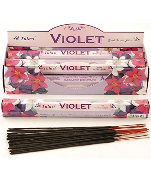 Incense - Tulasi Violet (Box of 120 Sticks)