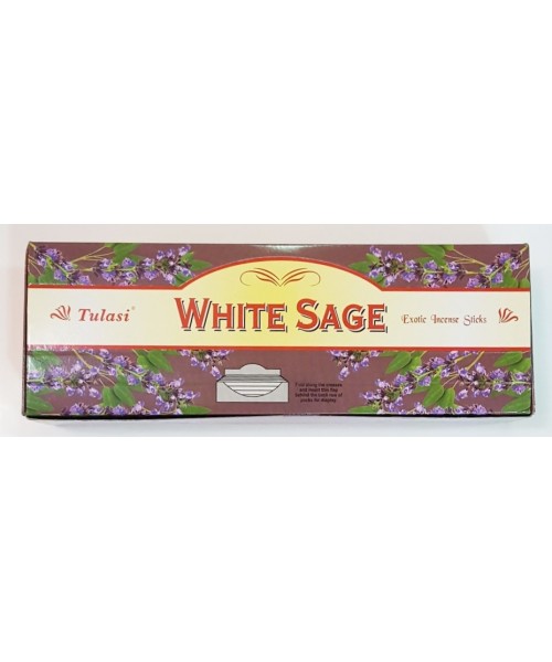 Incense - Tulasi White Sage (Box of 120 Sticks)