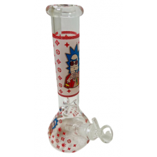 Water Pipe 10''  - R & M Red II (B-006) (4.5 cm mouth/9.5 cm Base)