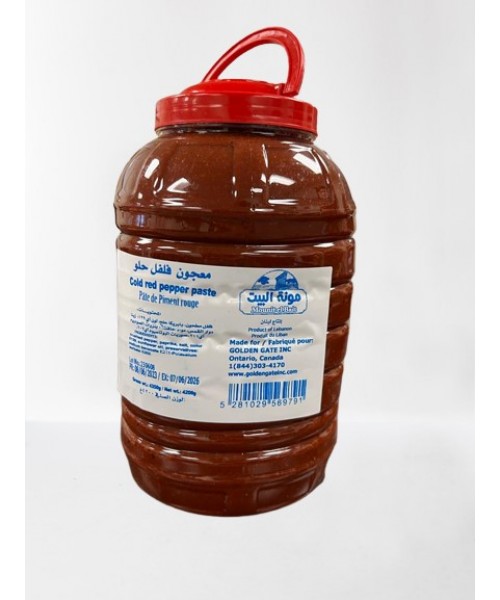 Mounit el Bait - Sweet(cold) Red Pepper Paste (4 x 4200 g)