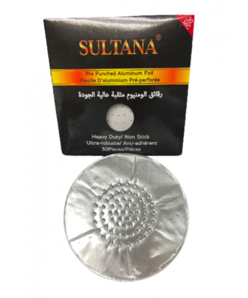 Sultana Pre-Punched Aluminum Foil (30/Pack) (50)