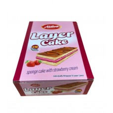 Aldiva Sponge Cake w/Strawberry Cream (12 x 10 x 25 g) (PSH05/01)