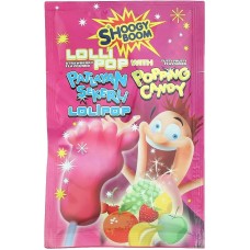 Shoogy boom lollipop Strawberry with Tutti Fruit Flavoured (48 x 12 g)