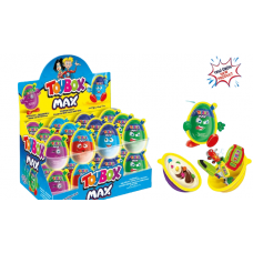 TOYBOX Max Egg For BOYS (Toy, Dragee, Cocoa and Milk Cream) (24 x 20 g)