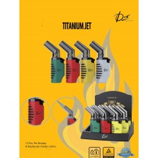 Titanium Jet Angle Head Torch Lighter (12/Display)