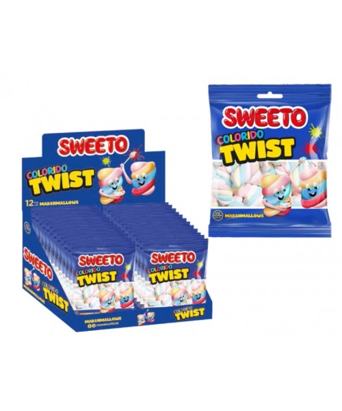 Sweeto Marshmallow Colorido Twist (12 x 60 g) (6)