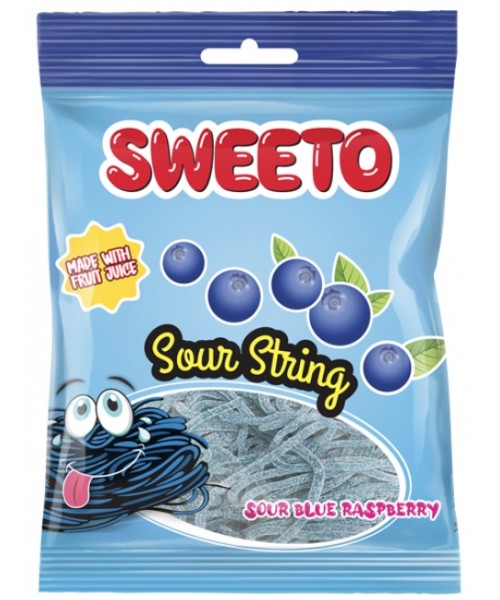 Sweeto Sour String Blue Raspberry (12 x 80 g) (8)