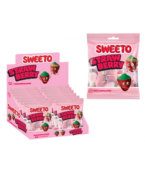 Sweeto Marshmallow Strawberry (12 x 60 g) (6)