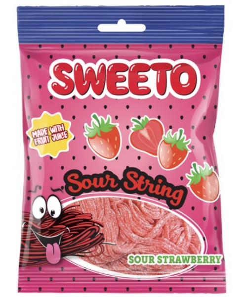 Sweeto Sour String Strawberry (12 x 80 g) (8)