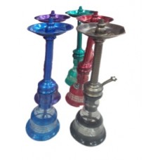 32" Stainless Steel Tango Hookah with 18 Air Flow Channels with Carry on Bag