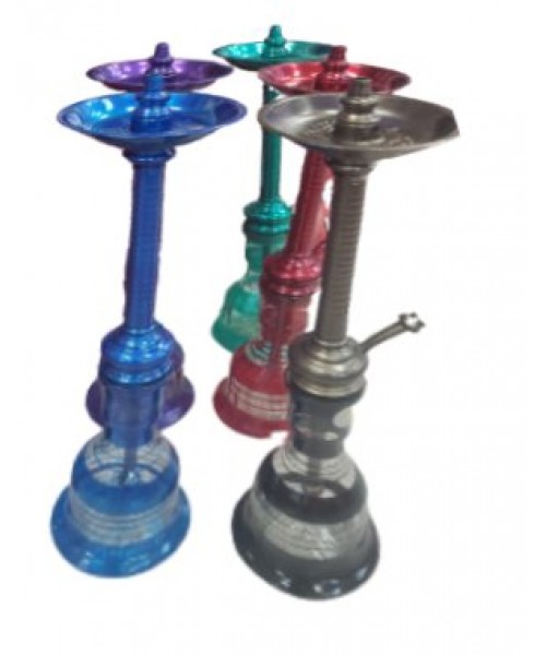 32" Stainless Steel Tango Hookah with 18 Air Flow Channels w/Carry on Bag