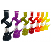 Water Pipe - 12" Colored Zong w/Percolator