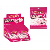 Sweeto Marshmallow Lovely Heart (12 x 60 g) (6)