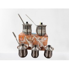 5 Piece Stainless Coffee Warmer Set w/Lid (No.4/5/6/7/8)