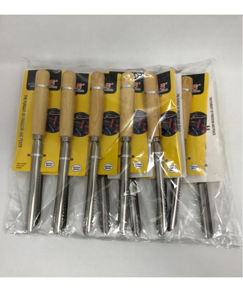 Stainless Steel Zucchini Corer w/Wood Handle (14 Cm) (Pack of 12) (Item 81)