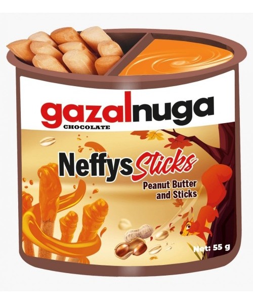 Gazal Nuga Peanut Cream and Sticks (24 x 55 g) (4)