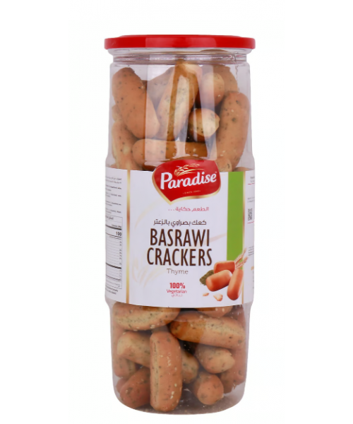 Paradise Basrawi Crackers - Thyme (12 x 350 g)
