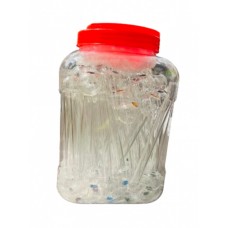 4" Clear Oil Pipe (120 pcs/Jar)