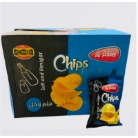 Al Aseel Chips - Salt & Vinegar (48 x ±35 g)
