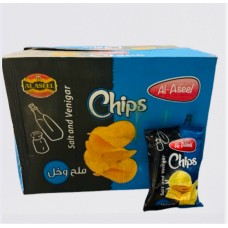 Al Aseel Chips - Salt & Vinegar (48 x ±35 g)