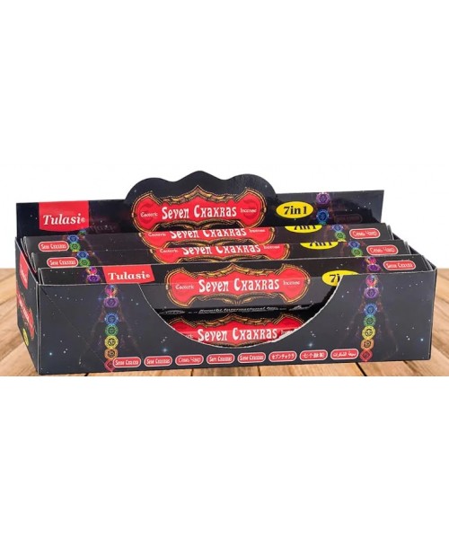 Incense - Tulasi Seven Chakras (Box of 120 Sticks)