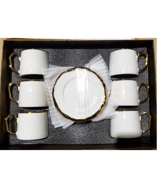 Coffee Cup & Saucer Set (12 pcs) - (ITEM 88) (12)