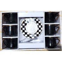 Coffee Cup & Saucer Set (12 pcs) - (12)