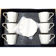 Tea Cup & Saucer Set (12 pcs) (7.5 cm diameter)-(8)