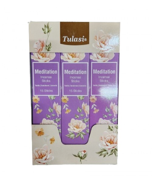 Incense - Tulasi Hangable Meditation (12 boxes x 15 Sticks)
