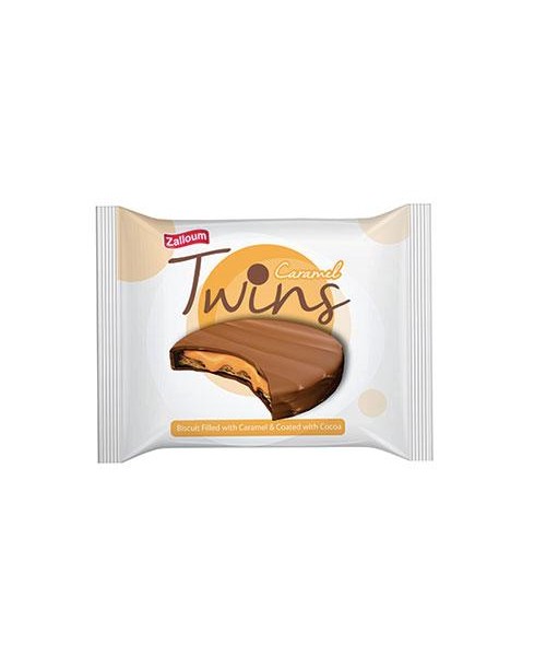 Zalloum Twins Caramel Biscuit Coated w/ Cocoa (24 x 24 g) (6)