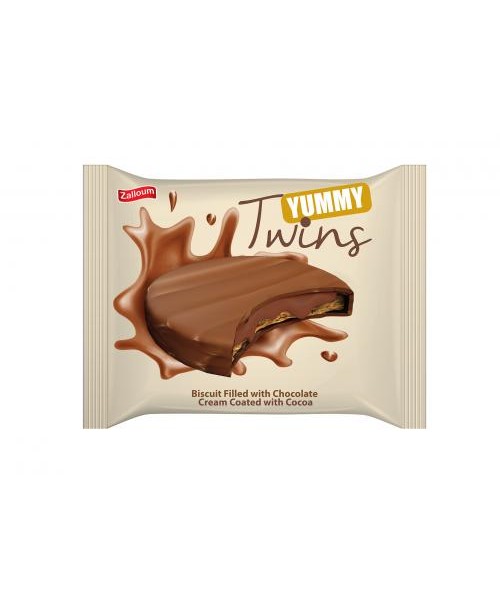 Zalloum Twins Yummy Biscuit w/ Chocolate Cream Coated w/ Cocoa (24 x 24 g) (6)