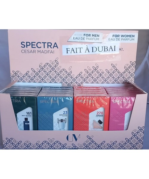 Spectra Pocket Perfumes Display (24 x 18 ml) (#161/23/278/252)