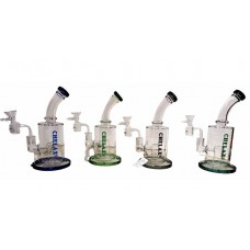 Water Pipe - 8.5" Chelax Dual Oil/Herb (OWP-003)