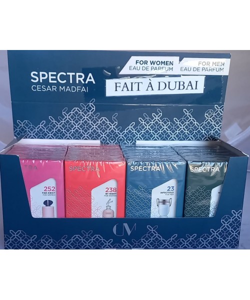 Spectra Pocket Perfumes Display (24 x 18 ml) (#252/238/23/161)