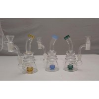 Water Pipe - 6" Dual Herb/Oil Shower Style 7