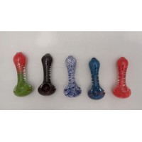 Glass Pipe 3" Inside Spiral Frit