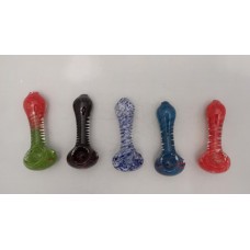 Glass Pipe 3" Inside Spiral Frit