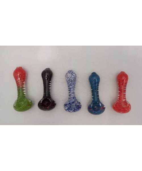 Glass Pipe 3" Inside Spiral Frit Glass Pipe 3" Inside Spiral Frit