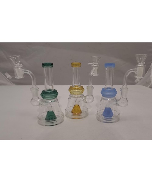 Water Pipe - 6" Dual Herb/Oil Shower Style 3