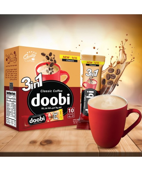 Doobi 3 in 1 Classic Coffee (12 x 10 Sachets x 20 g)
