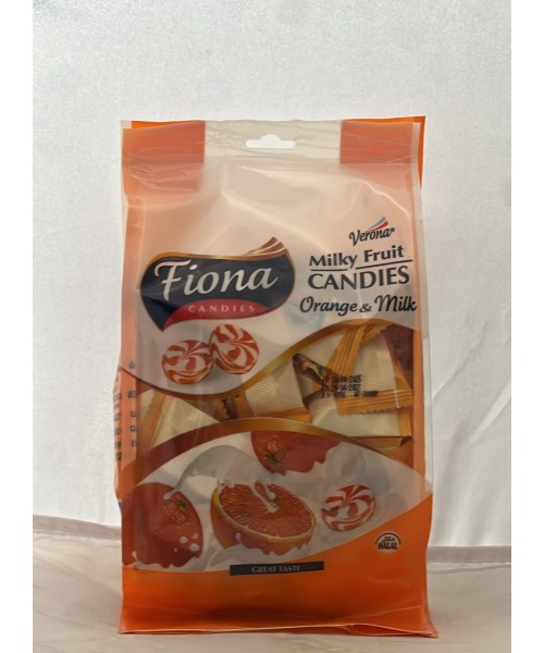 Fiona Hard Candies - Orange & Milk (12 bags x 300 g)