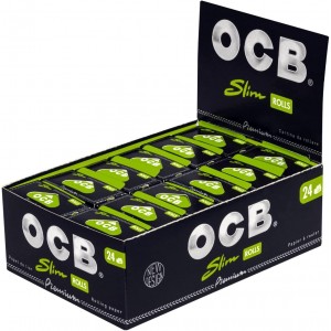OCB Black Premium Slim Rolls (24 Units)
