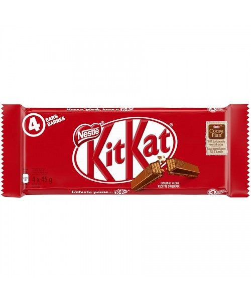 KitKat Chocolate (4 Bars x 45 g)