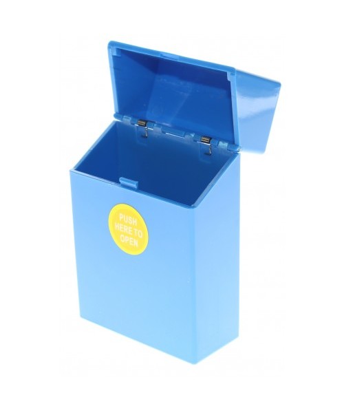 Cigarette Case - Plastic Push- Solid - 20 King Size (12)
