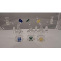 Water Pipe - 6" Dual Herb/Oil Shower Style 1