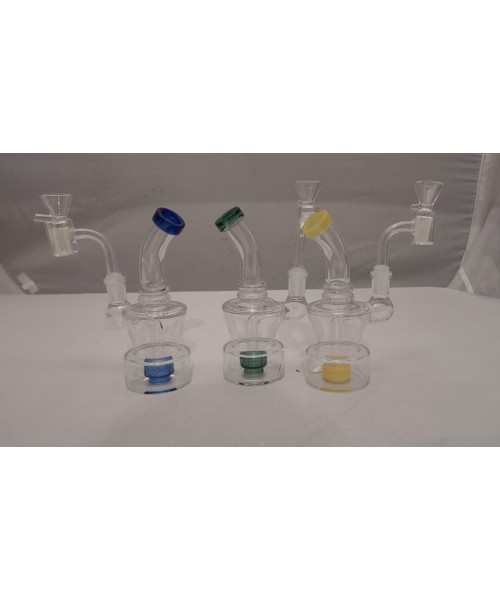 Water Pipe - 6" Dual Herb/Oil Shower Style 1