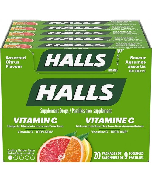 Halls Relief - Vitamin C Lime (20 x 34 g)