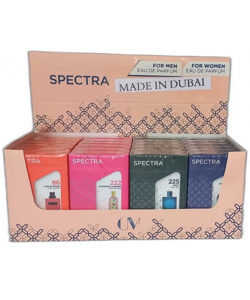 Spectra Pocket Perfumes Display (24 x 18 ml) (#86/222/225/189)